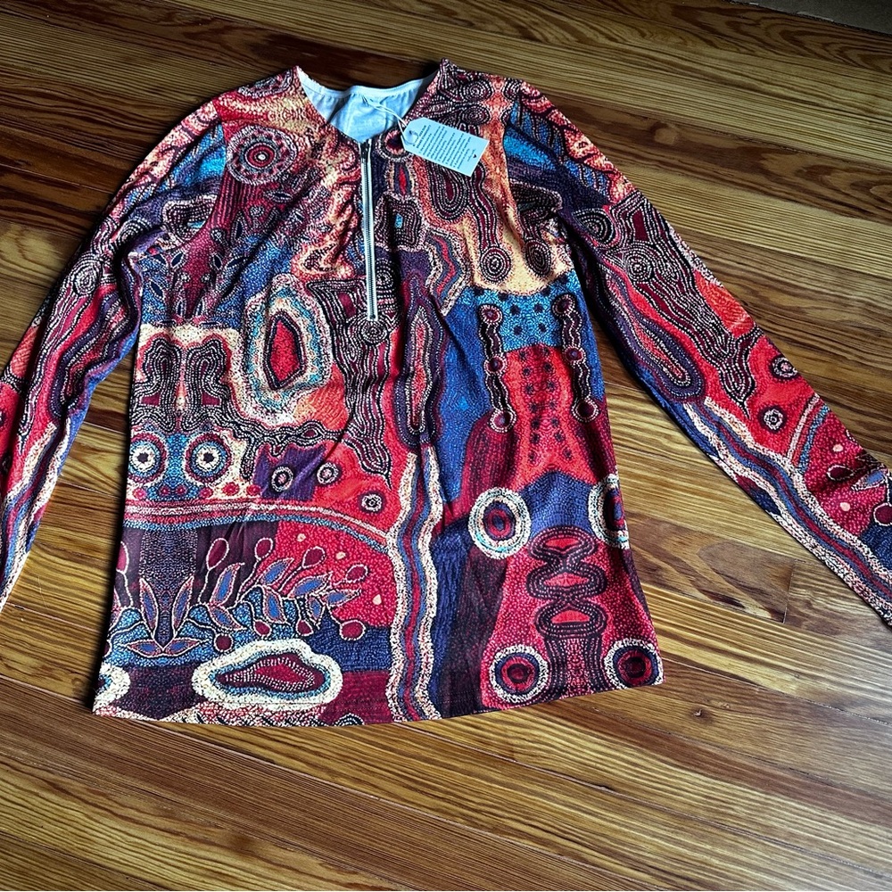 Colorful Abstract Long Sleeve Top